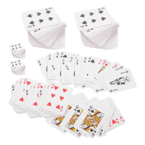 JOINPAYA 6st Pokerkarten Miniaturdecks, Spielkarten Kartenspiele Brettspiel-deckkarte Reisedeckkarten Party-Deck-Karten Mini-Spielkarten, Großpackung Winzige Deckkarten Beschichtetes Papier von JOINPAYA