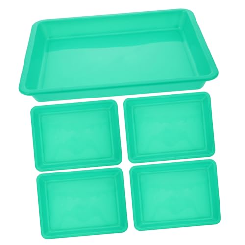 JOINPAYA 6st Puzzle-tablett Sortiertabletts Spielzeugablage Puzzle-organisationsteller Puzzle-stapeltabletts Stapelbare Tabletts Aufbewahrungstablett Für Die Schule Perlen Tabletts Pp Green von JOINPAYA