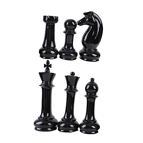 JOINPAYA Künstlerische Set Keramik Schmuck 6 Stücke Ornament Schwarz Wohnzimmer Büro von JOINPAYA