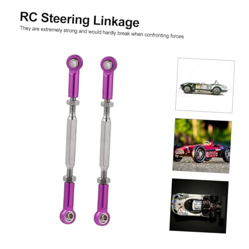 JOINPAYA 6st Zugstange Rc Vorne Hinten Stange Rc Einstellbar Rc Spannschlösser Lenkstange Aufhängestange Spannschlösser Für Rc-Autos Spannschloss Spannstange Violett Aluminiumlegierung von JOINPAYA