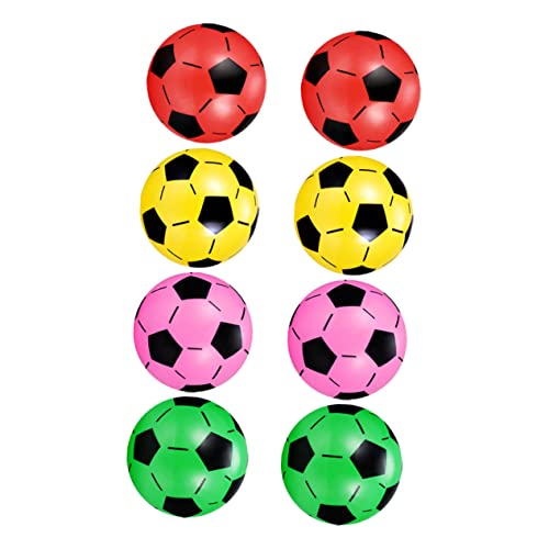 JOINPAYA 8 Stück Aufblasbarer Ball Fußbälle Spielzeug Fußball Spielzeug Fußball Outdoor Spielsets Buntes Fußballspielzeug Kinder Fußbälle Fußballspielzeug Kunststoff von JOINPAYA