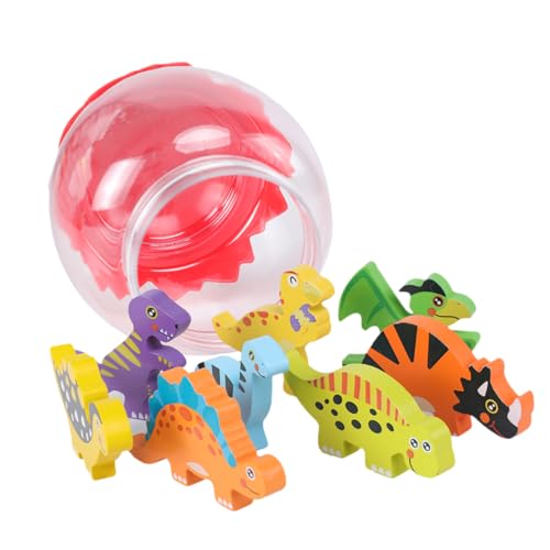 JOINPAYA 8 Stück Holz Dinosaurier Spielzeug Kinderspielzeug Dinosaurier Modell Spielzeug Puzzle Spielzeug Kinderspielzeug Früherziehungsspielzeug Kinderspielset Spielzeug Für von JOINPAYA