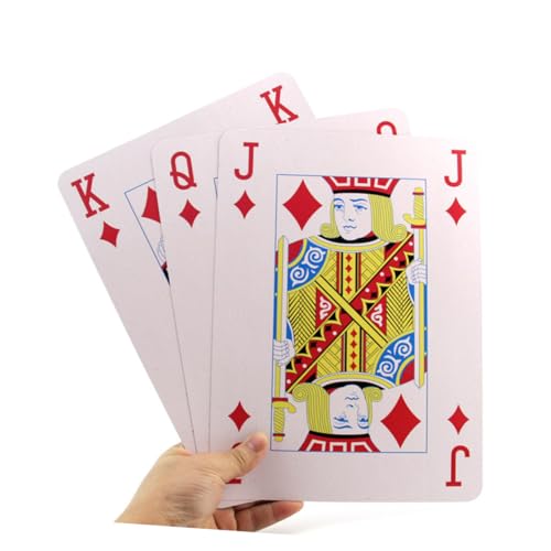 JOINPAYA 9 große Spielkarten die Bürospiele Das Bürospiel Brettspiel-Poker Pokerkarten professionell Tischspielkarten Eine Pokerkarte Kartenspiel Spielen Pokerkarte aus Papier Weiß von JOINPAYA