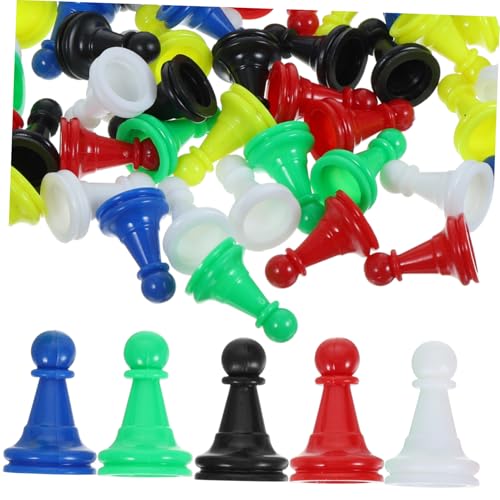 JOINPAYA 96 STK Hohle Kunststoff-Checker Spiele Risiko-Brettspiel Sequenz Brettspiel Logic Games for schachfiguren Set logikspiel Brettspielfiguren aus Plastik Spielkomponente Abs von JOINPAYA