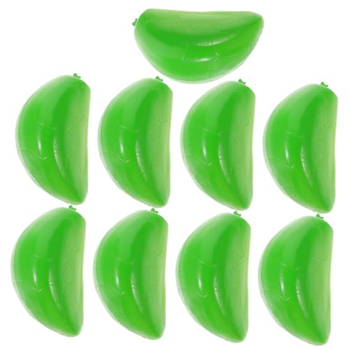 JOINPAYA 9st Künstlicher Knoblauch Simulierte Gemüsemodelle Simuliertes Knoblauchzehenmodell Gefälschtes Gemüse Nachgemachte Knoblauchflocken-Requisiten Küchendekor PVC Green von JOINPAYA