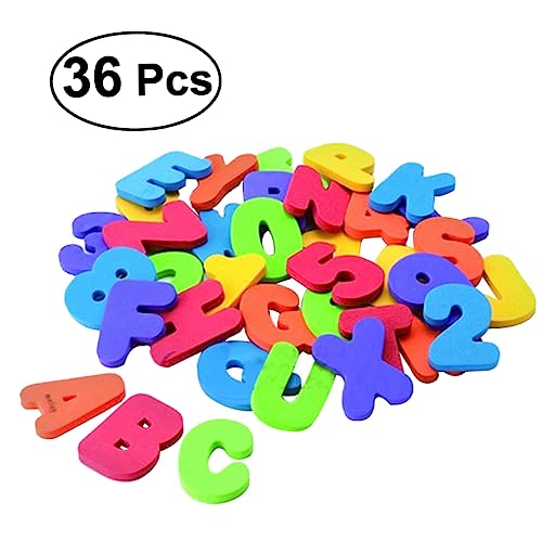 JOINPAYA 36-teiliges Bade-lernspielzeug Pädagogische Badeaufkleber Für Kinder Alphabet-badespielzeug Lustiges Badezeit-aktivitätsset Zufällige Farbe von JOINPAYA