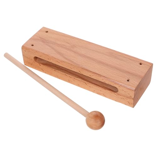 JOINPAYA Bangzi-schlaginstrument Musikinstrumente Aus Holz Klassenzimmerglocke Für Holzblock Waschbrettinstrument Klingeln Holzblöcke Glockenspiel Für Klassenzimmer Vibraslap Hölzern von JOINPAYA