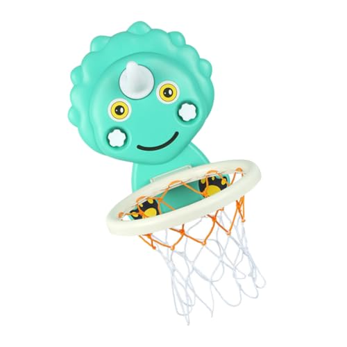 JOINPAYA Basketballkorb Für Badespielzeug Indoor-basketballrahmen Wandbasketballbrett Cartoon-basketballständer Indoor-Miniatur-basketballrahmen Kindergeschenk Light Green Plastik von JOINPAYA