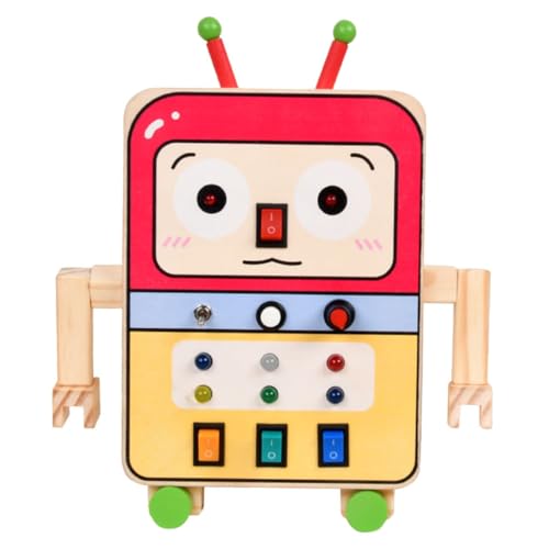 JOINPAYA Besetztes Brettspielzeug Roboterspielzeug Reisespielzeug Für Kinderspielzeug Kindertrainingsspielzeug Lernspielzeug Für Kinder Besetztes Brett Für Kinderspielzeug Holz von JOINPAYA