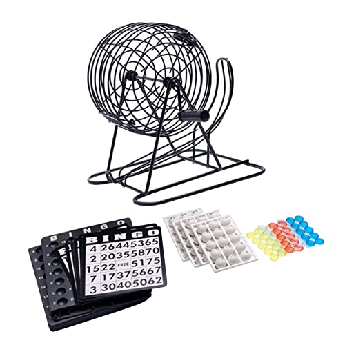 JOINPAYA Bingo-Spiel zabawki stymulujące rozwój Educational Toys Desktop Toy Family Interactive Toy Bar Toy Lernspielzeug für simulative Lotteriemaschine Black von JOINPAYA