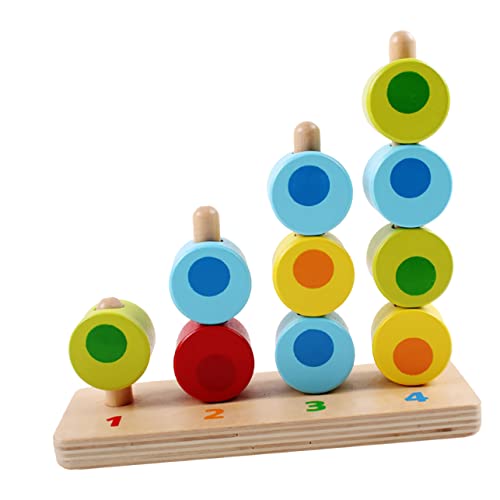 JOINPAYA Blöcke Pädagogisches kinderspielzeug hühner holzspielsachen Toys for Kid Toys Aufklärung Lehrmittel Lernspielzeug aus Holz hölzern Colorful von JOINPAYA