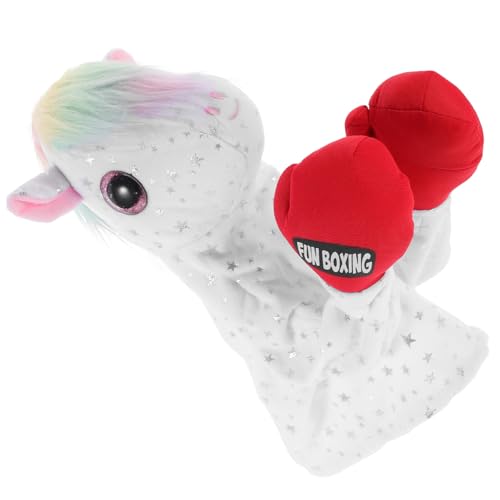 JOINPAYA Box-Einhorn Spielzeug Interaktive Handpuppe Cartoon-tierpuppe Handpuppen Für Rollenspiele Stofftierpuppen Geschichtenerzählende Tierhandpuppen Plüschtier-handpuppen Plastik von JOINPAYA