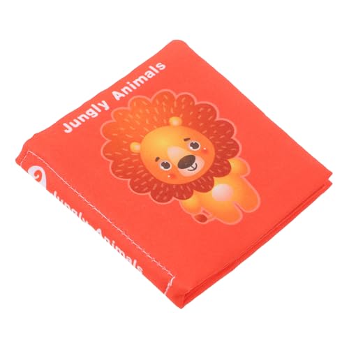 JOINPAYA Buch Früherziehung Stoffbuch Für Kleinkinder Stoffbücher Für Babys Beschäftigtes Buch -stoffbuch Babyspielzeug Für Flugreisen Weiche Bücher Babybücher Spielzeug Rot Baumwolle von JOINPAYA