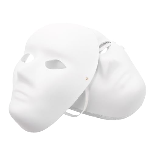 JOINPAYA Masken Zum Bemalen Weiße Papier Maske Diy Papiermasken Für Maskerade Und Halloween Weiße Bemalbare Masken Für Änner Kreatives Bastelset Für Partys Und Kostüme von JOINPAYA