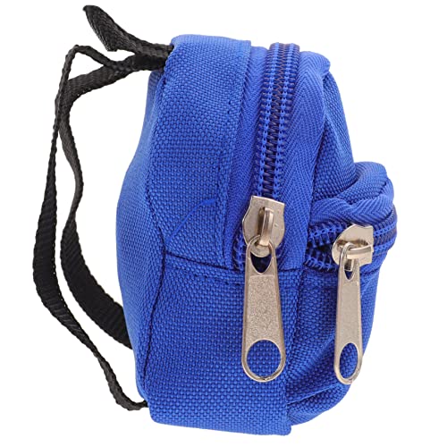 JOINPAYA Mini Puppenrucksack Aus Polyester Dekorativer Schulranzen Für Puppen Blaues Design Ideal Als Kostü Und Spielzeugzubehör Perfekt Für Kleine Puppenliebhaber von JOINPAYA