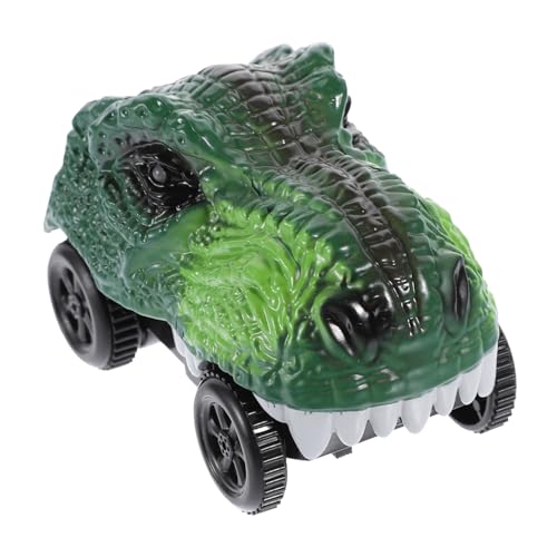 JOINPAYA Dinosaurier-Auto Elektrische Rennstrecken für puppenwagen Dinosaur Toys Electric Toy car Dinosaurier leuchtendes Auto Ersatz-Schienenwagen Abs Green von JOINPAYA