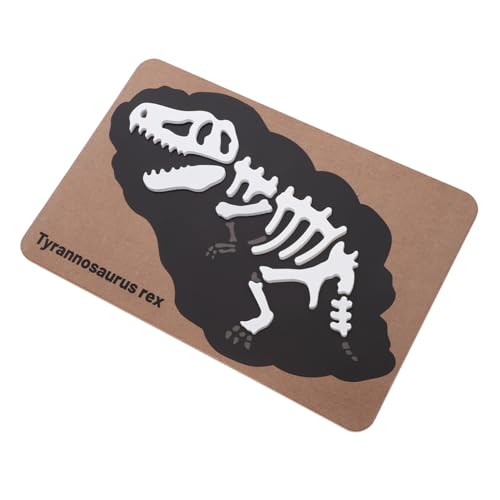 JOINPAYA Dinosaurier-Fossilien-Puzzle irregulär Bausätze Skelette Stielspielzeug bot kinderpuzzle Dinosaurier Dino-Skelett-Puzzle Holzpuzzle für Kleinkinder Kleinkind rätsel Ahorn von JOINPAYA