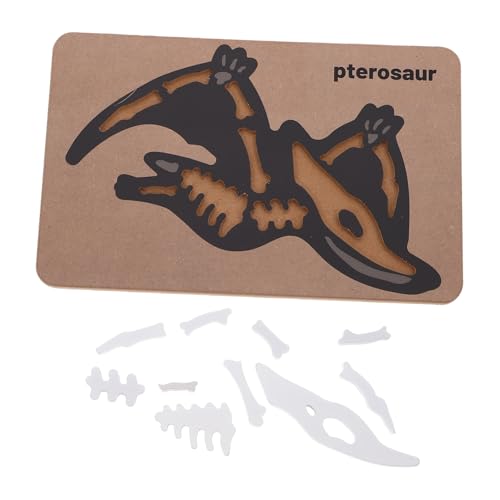 JOINPAYA Dinosaurier-Fossilien-Puzzle pädagogische Rätsel für Kinder Montessori-Puzzle Dinosaurier Fossilien Puzzle Holzspielzeug für - Jahre Puzzlematte Knochen Lernspielzeug für Kinder von JOINPAYA