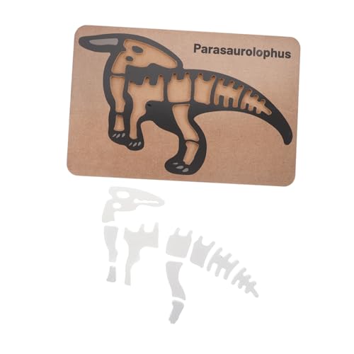 JOINPAYA Dinosaurier-fossilien-Puzzle Zusammengebauter Dinosaurier Unfertiger Dinosaurier Aus Holz Dinosaurier-Puzzles Aus Holz Puzzle-Montessori-Spielzeug Sensorisches Spielzeug Hölzern von JOINPAYA