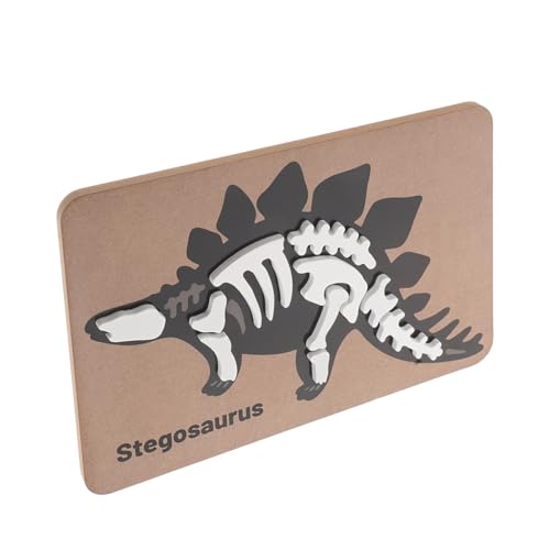 JOINPAYA Dinosaurier-fossilien-Puzzle Zusammengebautes Dinosaurier-Puzzle Kind Dinosaurier Spielzeug Sensorisches Puzzle-Spielzeug Dinosauriermodell Zusammenbauen Kinderpuzzle Black Hölzern von JOINPAYA