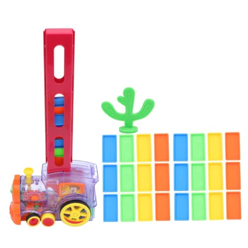 JOINPAYA Domino-bausteine LKW-Spielzeug Für Kinder Elektrische Züge Für Kinder Zugspielzeug Für Kinder Automatisches Spielzeug Zum Legen Von Blöcken Automatischer Dominozug Domino Stapelzug von JOINPAYA