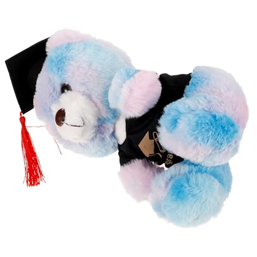 JOINPAYA Dr. Bärenpuppe beliebte kuschelbären plüschbär plushbit abschlussgeschenk plüschtiere abschluss ausgestopfter bär Abschluss Bär kleine Bärenpuppe Stoff Sky-Blue von JOINPAYA