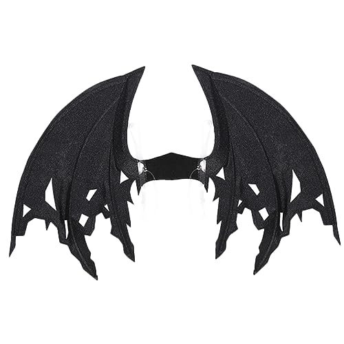 JOINPAYA Schwarze Drachenflügel Für Cosplay Kostümzubehör Für Halloween Und Mottopartys Perfekte Requisite Für Rollenspiele Und Kostüme Unisex Design von JOINPAYA