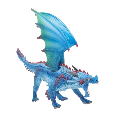 JOINPAYA Drachenmodell kinderzimmerdeko Room Decoration Dinosaurier-Modelltier Action Figur Spielzeug mythologische Drachenfigur Nachahmung des mythologischen Drachen Harz Blue von JOINPAYA