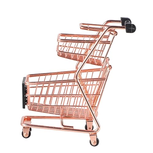 JOINPAYA Einkaufswagen Für Kinder Karrenwagen Für Kinder Wagoner Kinderwagen Für Kinder Spielzeug-müllwagen Trolley-spielset Mini-einkaufswagen Kleiner Einkaufswagen Golden von JOINPAYA