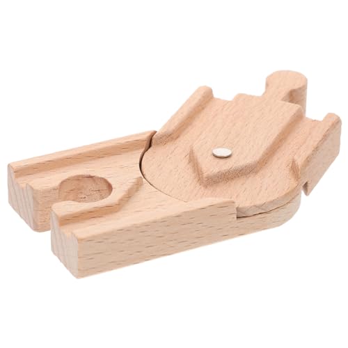 JOINPAYA Eisenbahngleis Zug-Szene-Track Gleisblöcke aus Holz Kinder-Eisenbahn-Liebling Kinderaccessoire zusammengebaute Bahnstrecke Gleiszubehör Holzschiene für Züge Gleismodell von JOINPAYA