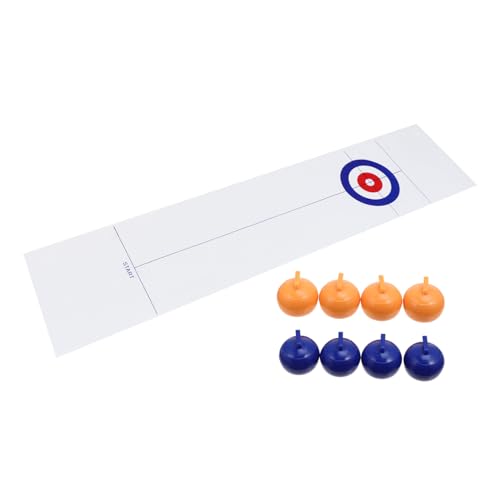 JOINPAYA Lustiges Curling-spielset für Jungen und Mädchen Indoor-Spielzeug Familienspiele Spielzeug Weiß Lernspiel von JOINPAYA