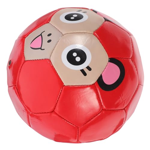 JOINPAYA Eltern-Kind-fußball Trainingsball Tragbarer Gymnastikball Sportball Für Kinder Outdoor-Training Fußball Kinder Fußball Kinderfußball Fußball Trainieren Fußballkinder Rot Pu von JOINPAYA