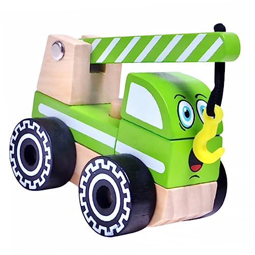 JOINPAYA Engineering-LKW Mini-Spielzeug Lastwagen für Kinder Kognitives Spielzeug für Kinder zabawki dla dziewczynki Kinder holzspielzeug puppenwagen Konstruktionsspielzeug Bauwagen Hölzern von JOINPAYA