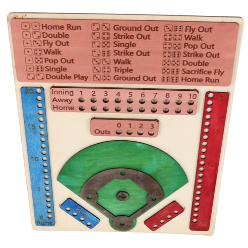 JOINPAYA Flipper-Spielbrett lustiges Brettspiel lustige Spielbretter Partyzubehör Brettspiel aus Holz Baseball-Brettspiel Brettspiele aus Holz hölzern von JOINPAYA