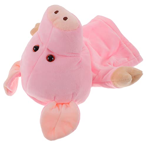 JOINPAYA Früherziehung Handpuppe Handpuppen Für Kinder Realistisches Handspielzeug Schweinefingerpuppe Cartoon-handpuppe Tierische Handpuppe Schweinepuppenspielzeug Marionette Plüsch Rosa von JOINPAYA