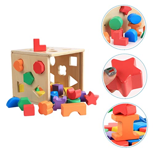 JOINPAYA Geometrische Holzbausteine Lernspielzeug Formensortierer Intelligentes Steckspiel für Mädchen Jungen Frühe Bildung Feinmotorik und Farberkennung JOINPAYA Geometrische Holzbausteine Lernspielzeug Formensortierer Intelligentes Steckspiel für Mädchen Jungen Frühe Bildung Feinmotorik und Farberkennung von JOINPAYA