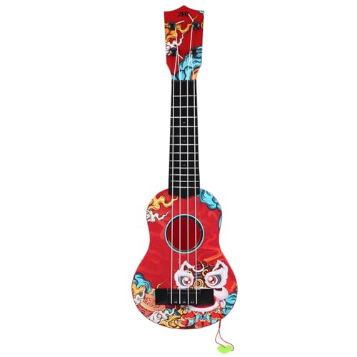 JOINPAYA Gitarrenspielzeug Für Xylophon E-Gitarre Für Gitarrenkinder Musikspielzeug Für Babys Kostüm Für Mini-Gitarre Kleinkind-Ukulele Ukulele-Instrument Rot Abs von JOINPAYA