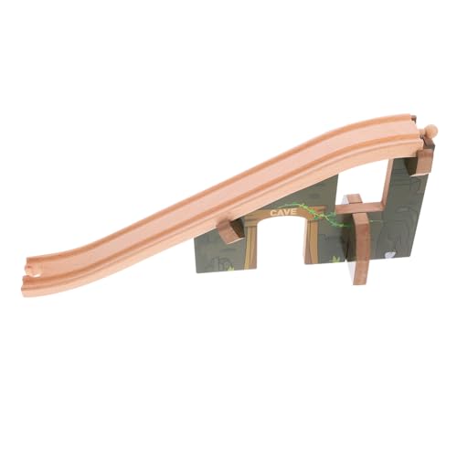 JOINPAYA Gleiszubehör Holz Spielzeug holzspielzeug Eisenbahn Holz zubehör Langlebiges Spielzeug aus Holz Eisenbahn Zubehör Holzbrücke Toy Gleisbrücken-Lernspielzeug Brücke für die Eisenbahn von JOINPAYA