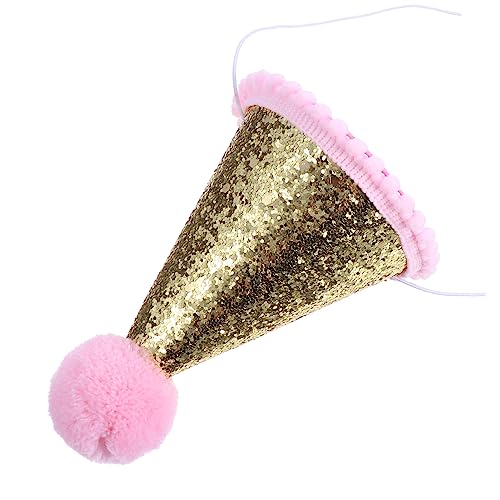 JOINPAYA Geburtstagsfeier Prop Glitter Non-woven Party Hut Pailletten Baby Hut Komfortable Elastische Band von JOINPAYA