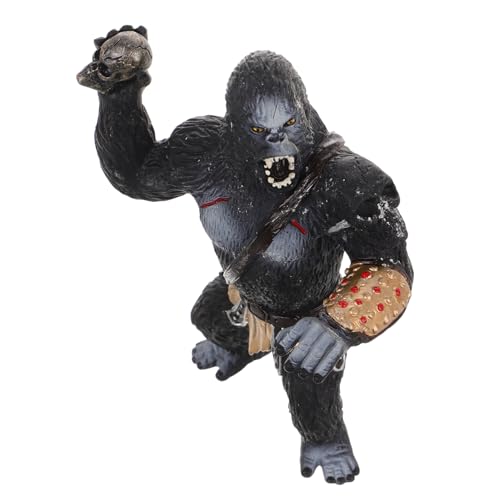 JOINPAYA Gorilla-Statue König Spielzeug Dschungeltier-Skulptur Gorilla-Actionfigur Wildtier-Modell Für Zuhause Büro Garten Hof Bücherregal Schreibtischdekoration von JOINPAYA