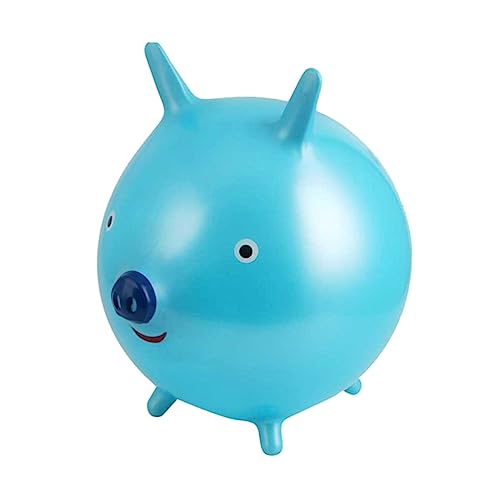 JOINPAYA Großer Dicker Cartoon Bouncing Ball Für Hochwertiger PVC Hopserball Hellblau Ø Ideales Für Drinnen Und Draußen Fördert Die Bewegung Und Den Spaß von JOINPAYA