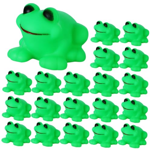 JOINPAYA Grünes Frosch Badewannenspielzeug Kawaii Frosch Figuren Für Quietschende Frosch Spielzeuge Perfekt Für Wasserspiele Und Badewanne von JOINPAYA