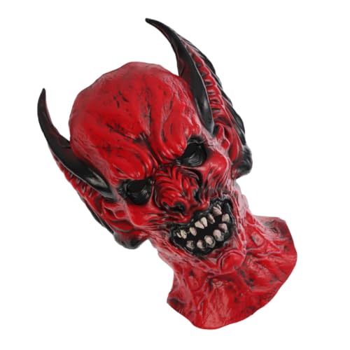 JOINPAYA Halloween-Fledermaus-Kostüm Dämonenmaske Zombie-Maske halloween costume halloween kleidung scary mask Horrormaske mit gruseligem Gesicht Halloween-Gesichtsabdeckung Emulsion von JOINPAYA