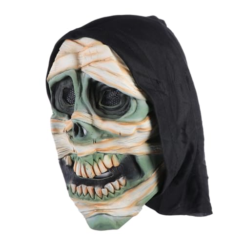 JOINPAYA Halloween Gruselige Schädel Maske Für Erwachsene Schreckliche Gesichtsbedeckung Mit Blutigen Akzenten Ideal Für Kostümpartys Und Halloween Verkleidungen Unisex Design von JOINPAYA