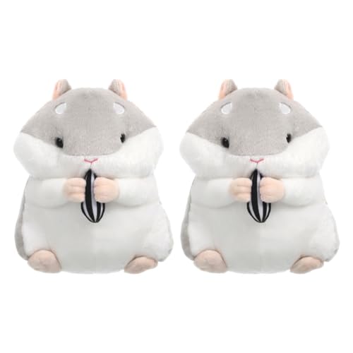 JOINPAYA Hamster-Plüschtier 2 Stück -Plüschspielzeug Kuscheliges Hamster-Plüschtier-Plüschkissen Meerschweinchen-Plüsch-Umarmungskissen Plüschkumpel Für Kleinkinder 23 cm von JOINPAYA