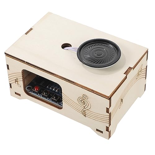 JOINPAYA Handgefertigter DIY-grammophon-kinderrekorder -Musik-Player DIY-soundrecorder Zum Zusammenbauen Eines Soundrekorders DIY-Phonograph Aus Holz Khaki Hölzern von JOINPAYA