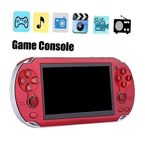 JOINPAYA Handheld-Spiel Handheld spielkonsole Tragbare Multimedia-Player Videospielkonsole Kinderspielsets Kinderspielzeug rot von JOINPAYA