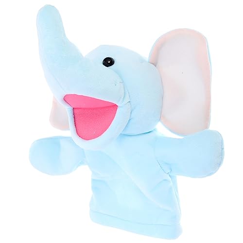 JOINPAYA Handpuppe Animal-Design pummeluff Kuscheltier Rollenspiel beschwertes Kuscheltier Engine Toy Dolls Lustig Interaktives für Eltern-Kind- Puppen Stoff Blue von JOINPAYA