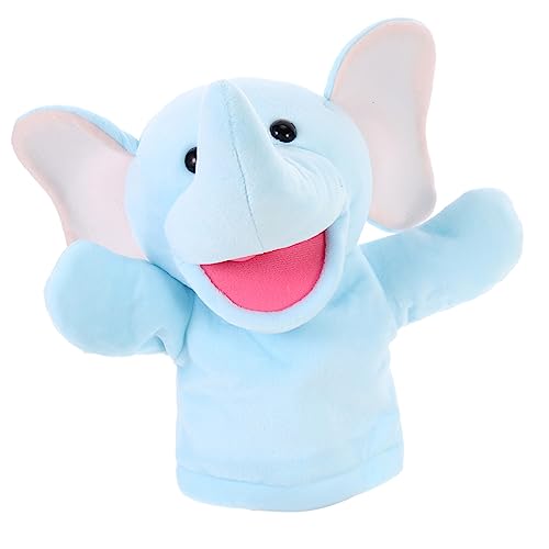 JOINPAYA Handpuppe Animal-Design pummeluff Kuscheltier Spielzeugpuppe Engine handspielpuppen die geschi Puppen für Eltern-Kind- Interaktives für Stoff Blue von JOINPAYA