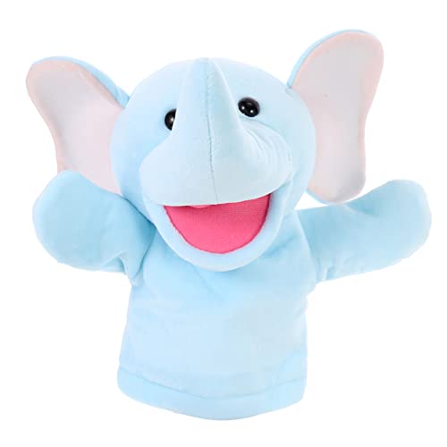 JOINPAYA Handpuppe Animal-Design pummeluff Kuscheltier Stitch+Kuscheltier Lustig pucktuch Tierdesign Eltern-Kind-Puppenspielzeug Eltern-Kind- interaktives Stoff Blue von JOINPAYA